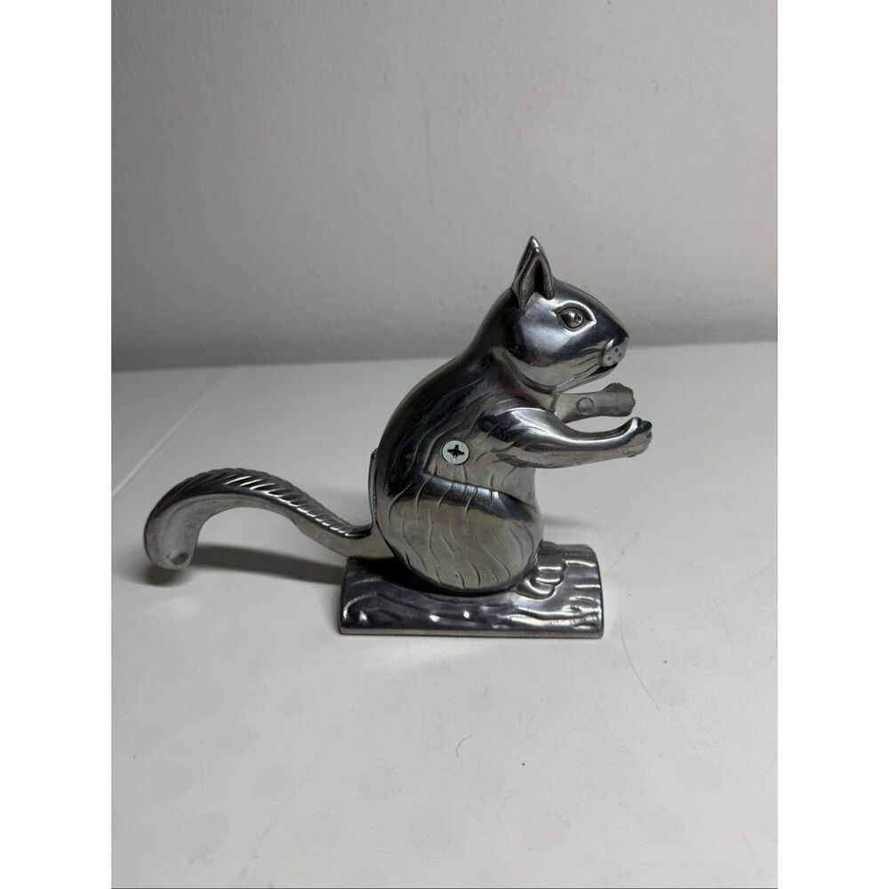 Vintage Metal Squirrel Nutcracker - Excellent Working Condition